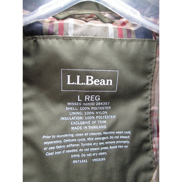 L.L. Bean Vest Large Quilted Jacket Riding Equestrian Outdoor * - Picture 10 of 13